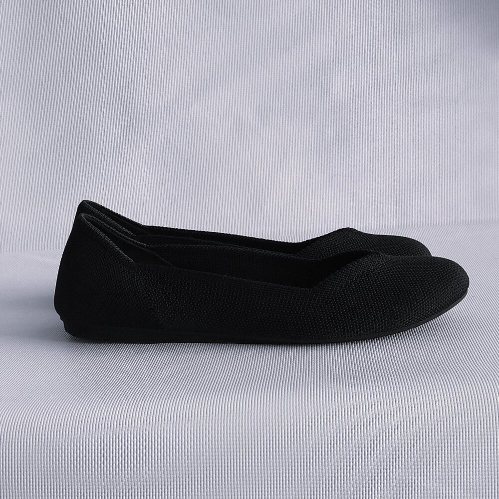 Rothy's Round Toe Black 6.5 Flats Shoes